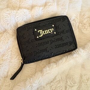Juicy Couture Black Embossed Wallet